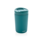 Sustainable thermal mug with modern design, 300 ml turquoise colour