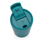 Sustainable thermal mug with modern design, 300 ml turquoise colour