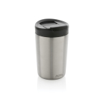 Sustainable thermal mug with modern design, 300 ml silver colour