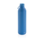 High-capacity stainless steel thermal bottle, 1 L blue colour
