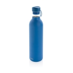 High-capacity stainless steel thermal bottle, 1 L blue colour