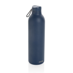 High-capacity stainless steel thermal bottle, 1 L navy-blue colour