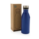 Leakproof BPA-free recycled steel bottles, 500 ml blue colour