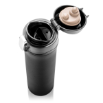 Stainless steel thermos with secure lid, 450 ml black colour sixth view