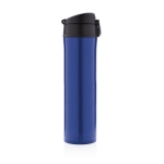 Stainless steel thermos with secure lid, 450 ml blue colour