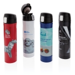 Stainless steel thermos with secure lid, 450 ml blue colour
