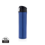 Stainless steel thermos with secure lid, 450 ml blue colour