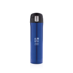 Stainless steel thermos with secure lid, 450 ml blue colour
