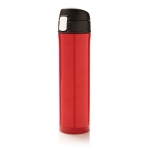 Stainless steel thermos with secure lid, 450 ml red colour