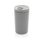 Recycled thermal mug with anti-drip lid, 300 ml grey colour