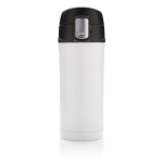 Recycled stainless steel thermos with secure lid, 300 ml white colour