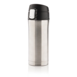 Recycled stainless steel thermos with secure lid, 300 ml silver colour
