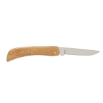 High-quality folding knife in wood and stainless steel wood colour