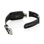 Water-resistant activity tracker watch, IP67, Steps OLED black colour