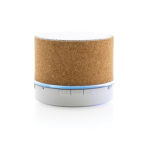 Bluetooth 5.1 speaker with cork shell and microphone natural colour