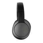 Foldable wireless headphones in recycled aluminium dark grey colour