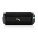 Recycled Bluetooth speaker, water-resistant IPX4 black colour