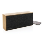Bluetooth 5.1 bamboo speaker with multifunction, 20 W wood colour