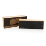 Bluetooth 5.1 bamboo speaker with multifunction, 10 W wood colour