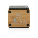 Bamboo Bluetooth speaker with 6-hour battery life, 5 W wood colour