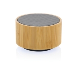 Bluetooth speaker in bamboo and recycled ABS black colour