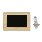 Rectangular bamboo watches with ABS and LED display wood colour