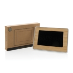 Rectangular bamboo watches with ABS and LED display wood colour