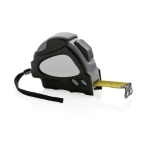 Recycled tape measure with auto stop, 8 m / 25 mm black colour