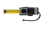 Recycled tape measure with auto stop, 8 m / 25 mm black colour