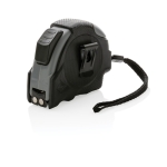 Recycled tape measure with auto stop, 5 m / 19 mm black colour