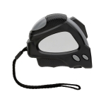 Recycled tape measure with auto stop, 5 m / 19 mm black colour