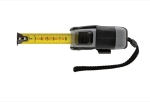 Recycled tape measure with auto stop, 5 m / 19 mm black colour