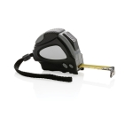 Recycled tape measure with auto stop, 3 m / 16 mm black colour