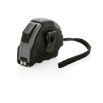 Recycled tape measure with auto stop, 3 m / 16 mm black colour
