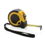 Custom recycled tape measures with logo, 3 m / 16 mm yellow colour