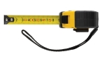 Custom recycled tape measures with logo, 3 m / 16 mm yellow colour