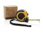 Custom recycled tape measures with logo, 3 m / 16 mm yellow colour