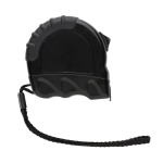 Custom recycled tape measure for business, 5 m / 19 mm black colour