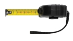 Custom recycled tape measure for business, 5 m / 19 mm black colour