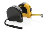 Custom recycled tape measure for business, 5 m / 19 mm black colour