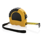 Custom recycled tape measure for business, 5 m / 19 mm yellow colour