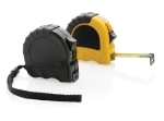 Recycled tape measure with rubber grip, 3 m / 16 mm yellow colour