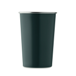 Reusable recycled stainless steel cup with 350ml capacity navy-blue colour sixth view