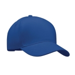 Baseball cap made of thick cotton twill, size 7 1/4, 260 g/m2 royal blue colour