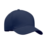 Baseball cap made of thick cotton twill, size 7 1/4, 260 g/m2 navy-blue colour