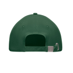 Baseball cap made of thick cotton twill, size 7 1/4, 260 g/m2 dark green colour