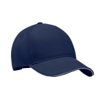 Baseball cap made of thick cotton twill, size 7 1/4, 260 g/m2