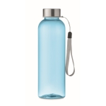Transparent leak-proof Tritan Renew™ bottle with lid transparent blue colour fourth view