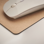 Recycled paper mouse mat with non-slip base beige colour sixth photographic view