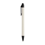 Recycled material pen in various colours with black ink black colour side view